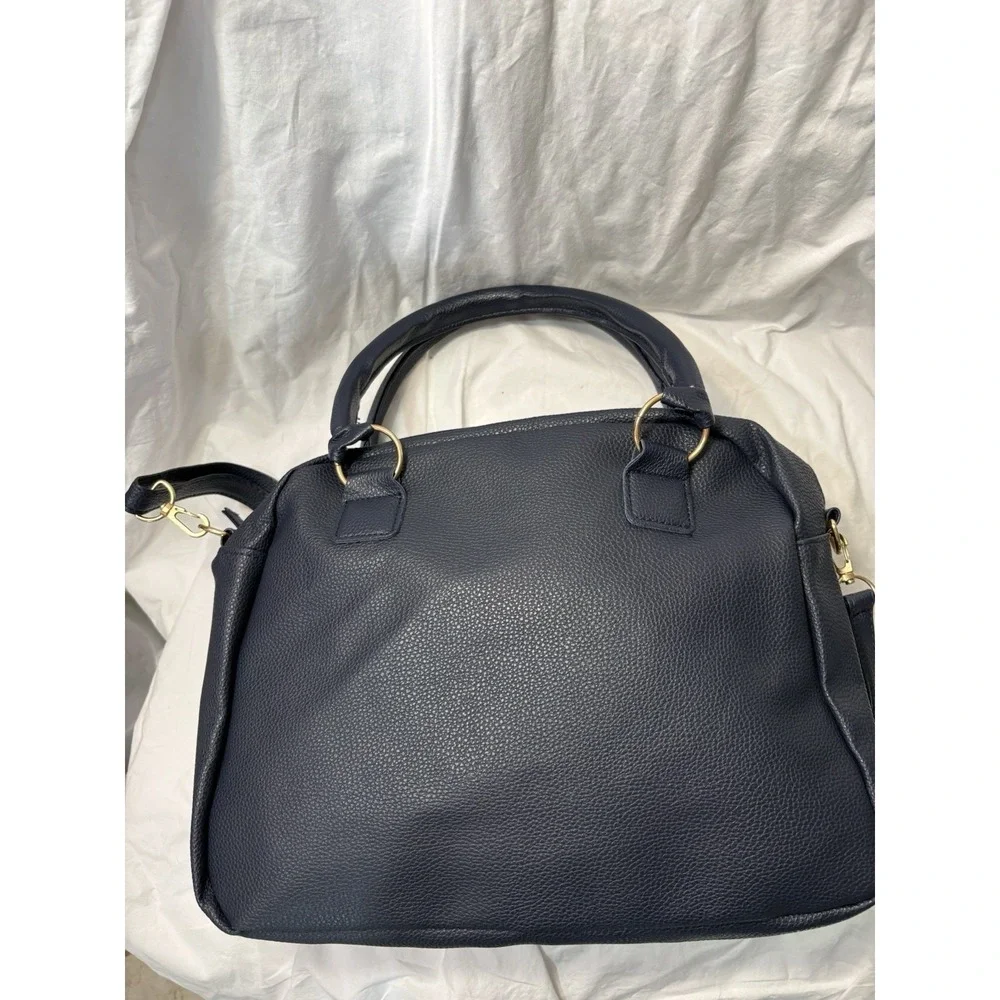 Eternal‎ Love Handbag Purse Satchel City Fashion Dark Navy Classic Secure Sleek